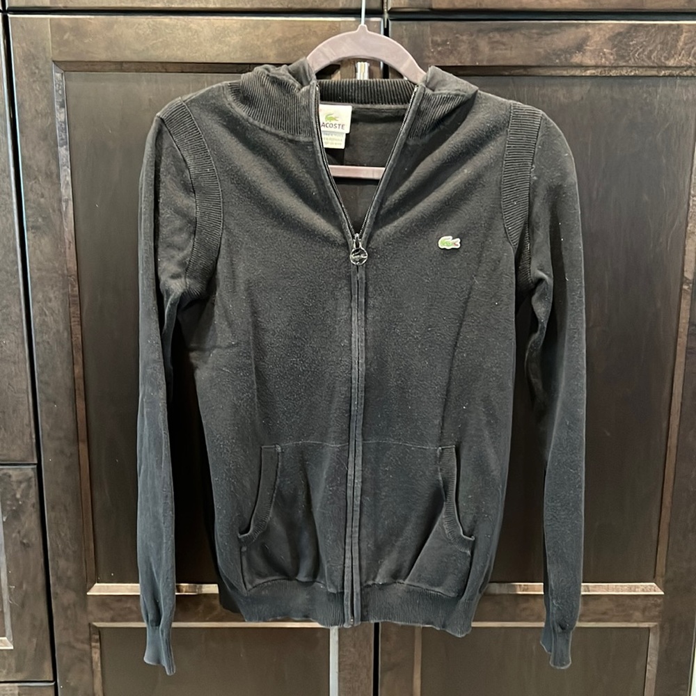 Vintage Lacoste zip up sweater ladies size 40